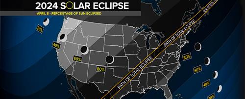 Solar Eclipse 2024 graphic